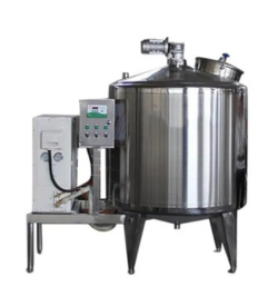 Milk storage machine with chiller